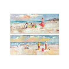 DKD Home Decor Slikarstvo DKD Home Decor Plaža (100 x 2,5 x 40 cm) (2 enoti)