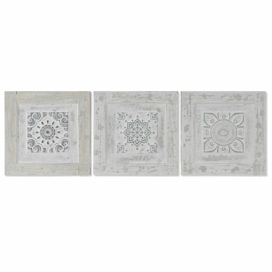 DKD Home Decor Slikarstvo DKD Home Decor ploščice Arabski z reliefom 30 x 3 x 30 cm (3 enote)