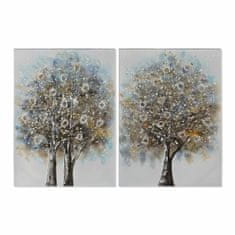 DKD Home Decor Slikarstvo DKD Home Decor Tree (2 enoti) (50 x 3 x 70 cm)