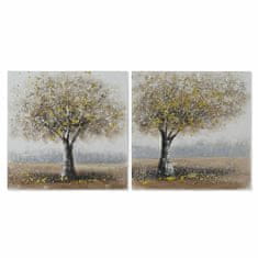 DKD Home Decor Slikarstvo DKD Home Decor Tree (50 x 2,5 x 50 cm) (2 enoti)