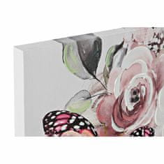 DKD Home Decor Slikarstvo DKD Home Decor Flowers Modern (80 x 2,8 x 120 cm) (2 enoti)