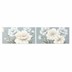 DKD Home Decor Slikarstvo DKD Home Decor Flowers (100 x 3 x 50 cm) (2 enoti)