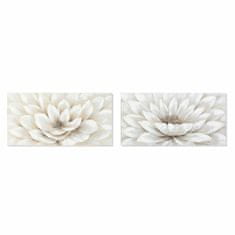 DKD Home Decor Slikarstvo DKD Home Decor Flower (100 x 3 x 50 cm) (2 enoti)