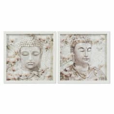 DKD Home Decor Slikarstvo DKD Home Decor Buddha Oriental (40 x 3,3 x 40 cm) (2 enoti)