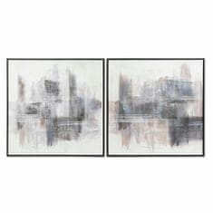 DKD Home Decor Slikarstvo DKD Home Decor Abstract Modern (80 x 4,3 x 80 cm) (2 enoti)