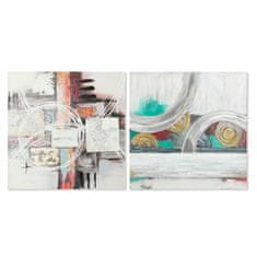 DKD Home Decor Slikarstvo DKD Home Decor Abstract (80 x 2,8 x 80 cm) (2 enoti)