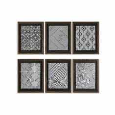 DKD Home Decor Slikarstvo DKD Home Decor Modern Geometric (33 x 2 x 43 cm) (6 enot)