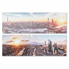 DKD Home Decor Slikarstvo DKD Home Decor City (90 x 2,3 x 30 cm) (2 enoti) (90 x 2 x 30 cm)