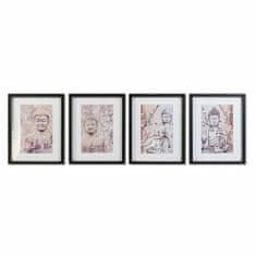 DKD Home Decor Slikarstvo DKD Home Decor Buddha Oriental (35 x 2,5 x 45 cm) (35 x 2 x 45 cm) (4 enote)