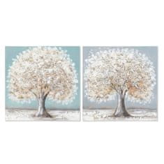 DKD Home Decor Slikarstvo DKD Home Decor Tree Traditional (40 x 2,5 x 40 cm) (2 enoti)