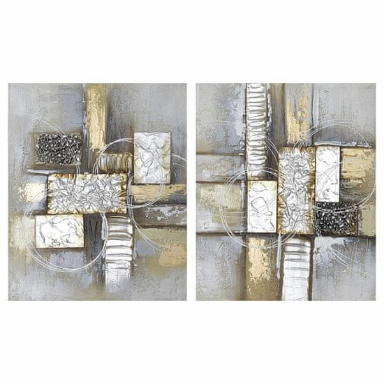 DKD Home Decor Slika DKD Home Decor Abstract Modern (50 x 2,5 x 60 cm) (2 enoti)