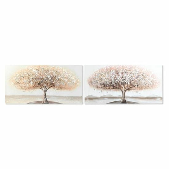 DKD Home Decor Slikarstvo DKD Home Decor Tree (120 x 2,8 x 60,5 cm) (2 enoti)