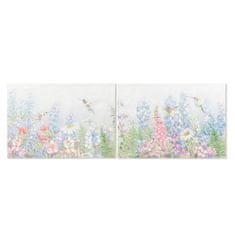 DKD Home Decor Slikarstvo DKD Home Decor Rože (2 enoti) (100 x 3 x 70 cm)