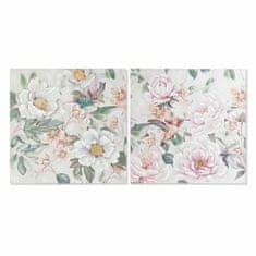 DKD Home Decor Slikarstvo DKD Home Decor Flowers (80 x 3 x 80 cm) (2 enoti)