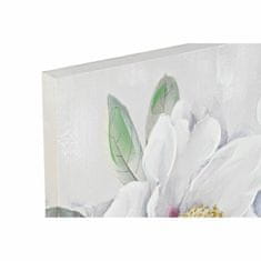 DKD Home Decor Slikarstvo DKD Home Decor Flowers (80 x 3 x 80 cm) (2 enoti)