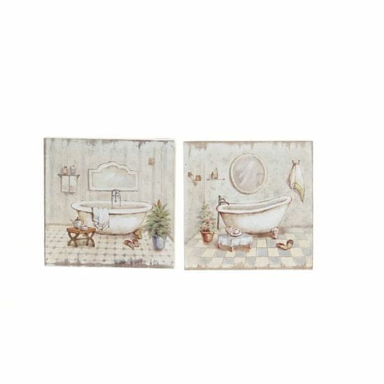 DKD Home Decor Slikarstvo DKD Home Decor Kopeli (2 enoti) (20 x 3 x 20 cm)