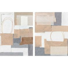 DKD Home Decor Platno DKD Home Decor 120 x 3,7 x 90 cm Abstract Modern (2 enoti)