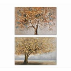 DKD Home Decor Slikarstvo DKD Home Decor Tree (70 x 1,8 x 50 cm) (2 enoti)