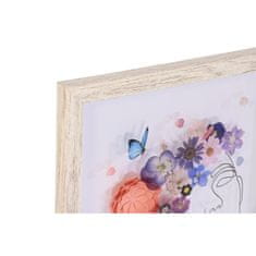 DKD Home Decor Slikarstvo DKD Home Decor Flowers (30 x 2,5 x 40 cm) (2 enoti)