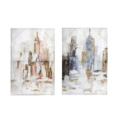 DKD Home Decor Slika DKD Home Decor New York (2 enoti) (90 x 3 x 60 cm)