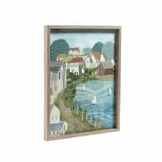 DKD Home Decor Slika DKD Home Decor Plaža Sredozemlje (42 x 3 x 52 cm) (2 enoti)