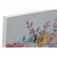 DKD Home Decor Slikarstvo DKD Home Decor Flowers (80 x 2,8 x 80 cm) (2 enoti)