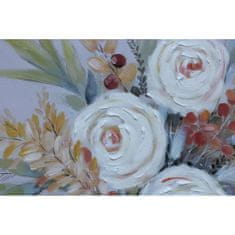 DKD Home Decor Slikarstvo DKD Home Decor Flowers (80 x 2,8 x 80 cm) (2 enoti)