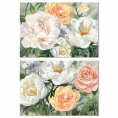 DKD Home Decor Slikarstvo DKD Home Decor Flowers (90 x 2,5 x 60 cm) (2 enoti)