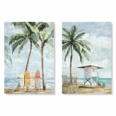 DKD Home Decor Platno DKD Home Decor Beach Mediterranean (76 x 2 x 101 cm) (2 enoti)