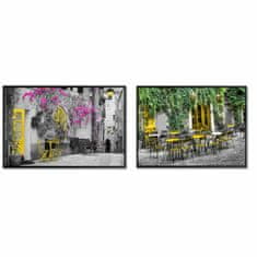 DKD Home Decor Platno DKD Home Decor Street (2 enoti) (73 x 3,5 x 53 cm)