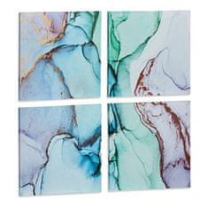 Gift Decor Slikarsko platno Marble Blue (4 kosi)