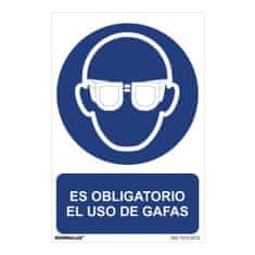 BigBuy Sign Normaluz Es obligatorio el uso de gafas PVC