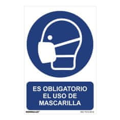 BigBuy Znak Normaluz Es obligatorio el uso de mascarilla PVC (30 x 40 cm)