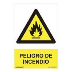 BigBuy Znak Normaluz Peligro de incendio PVC (30 x 40 cm)