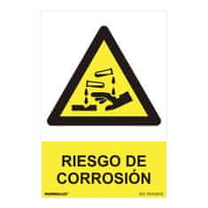 BigBuy Znak Normaluz Riesgo de corrosión PVC (30 x 40 cm)