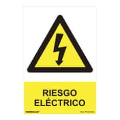 BigBuy Znak Normaluz Riesgo eléctrico PVC (30 x 40 cm)