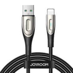 Joyroom Kabel za hitro polnjenje Joyroom USB-A z Lightning Star-Light Series 3A 1,2 m (črn)