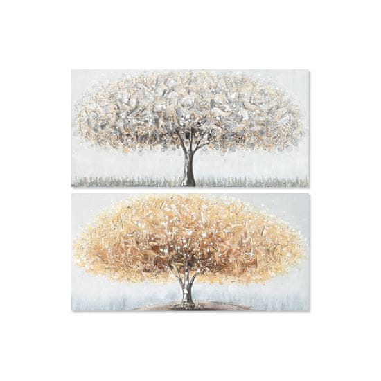 DKD Home Decor Slikarstvo DKD Home Decor Tree Traditional (100 x 3 x 50 cm) (2 enoti)