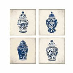 DKD Home Decor Platno DKD Home Decor Oriental Vaza 60 x 4 x 60 cm (4 enote)