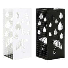 DKD Home Decor Stojalo za dežnike DKD Home Decor Black Metal White (19,5 x 20 x 47,5 cm) (2 kosa)