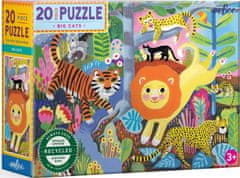 eeBoo Puzzle Velike mačke 20 kosov