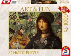 Puzzle Art&Fun: Mona Lisa 2024, 1000 kosov