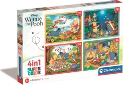 Winnie the Pooh 4v1 Puzzle (12+16+20+24 kosov)