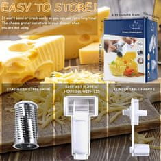 Sweetbuy Ribežnik za Sir, Multifunkcionalni Ročni Strgalnik〡CHEESE GRATER