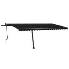 Vidaxl Prostostoječa ročno zložljiva tenda 500x300 cm antracitna