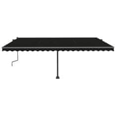 Vidaxl Prostostoječa ročno zložljiva tenda 500x300 cm antracitna