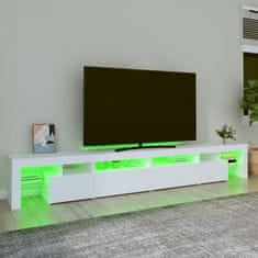 Vidaxl TV omarica z LED lučkami bela 260x36,5x40 cm