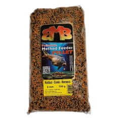 BUKI MIX Premium Method Feeder peleti 2mm / 750g morska plošča-čokolada-pomaranča