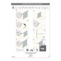 BigBuy Stenska plošča Saint-Gobain Onyx Svetlo sivo kaljeno steklo (45 x 90 cm)