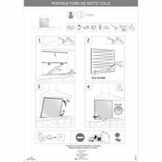 BigBuy Stenska plošča Saint-Gobain Rumeno kaljeno steklo (70 x 60 cm)